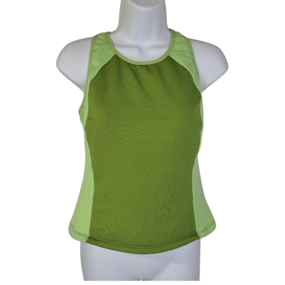 Patagonia Green Sleeveless Racerback‎ Athletic Top